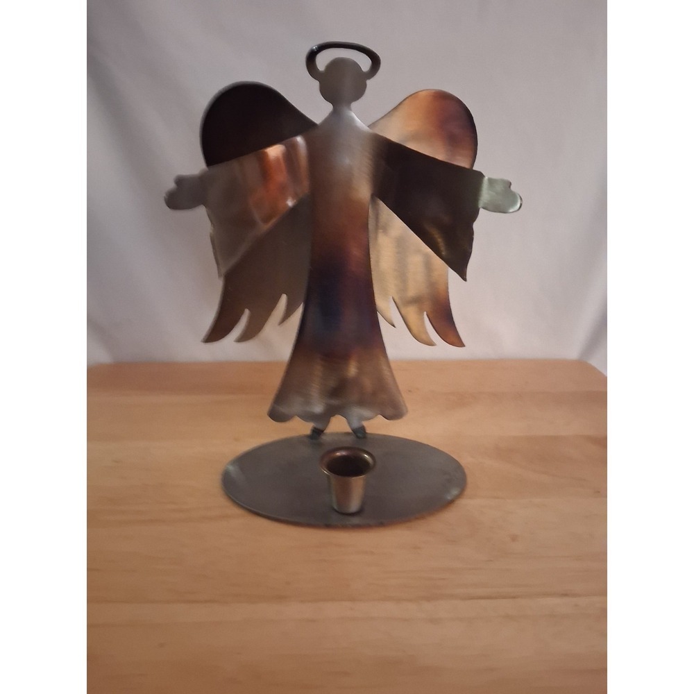 Metal Candle Holder 10 inches tall and 7 inches wide - Picture 2 of 4